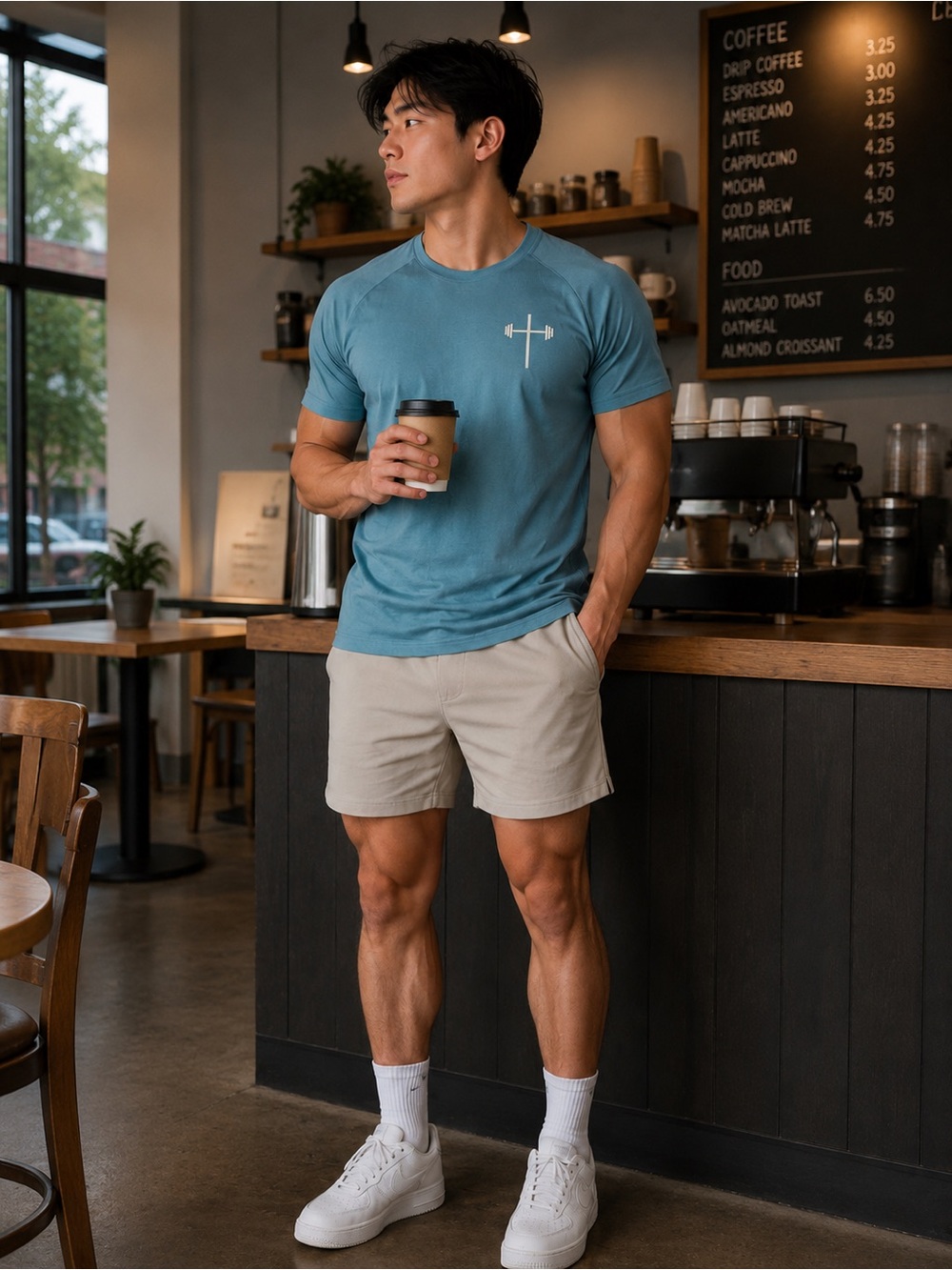 Holstrength Men’s Performance T-Shirt in Light Blue